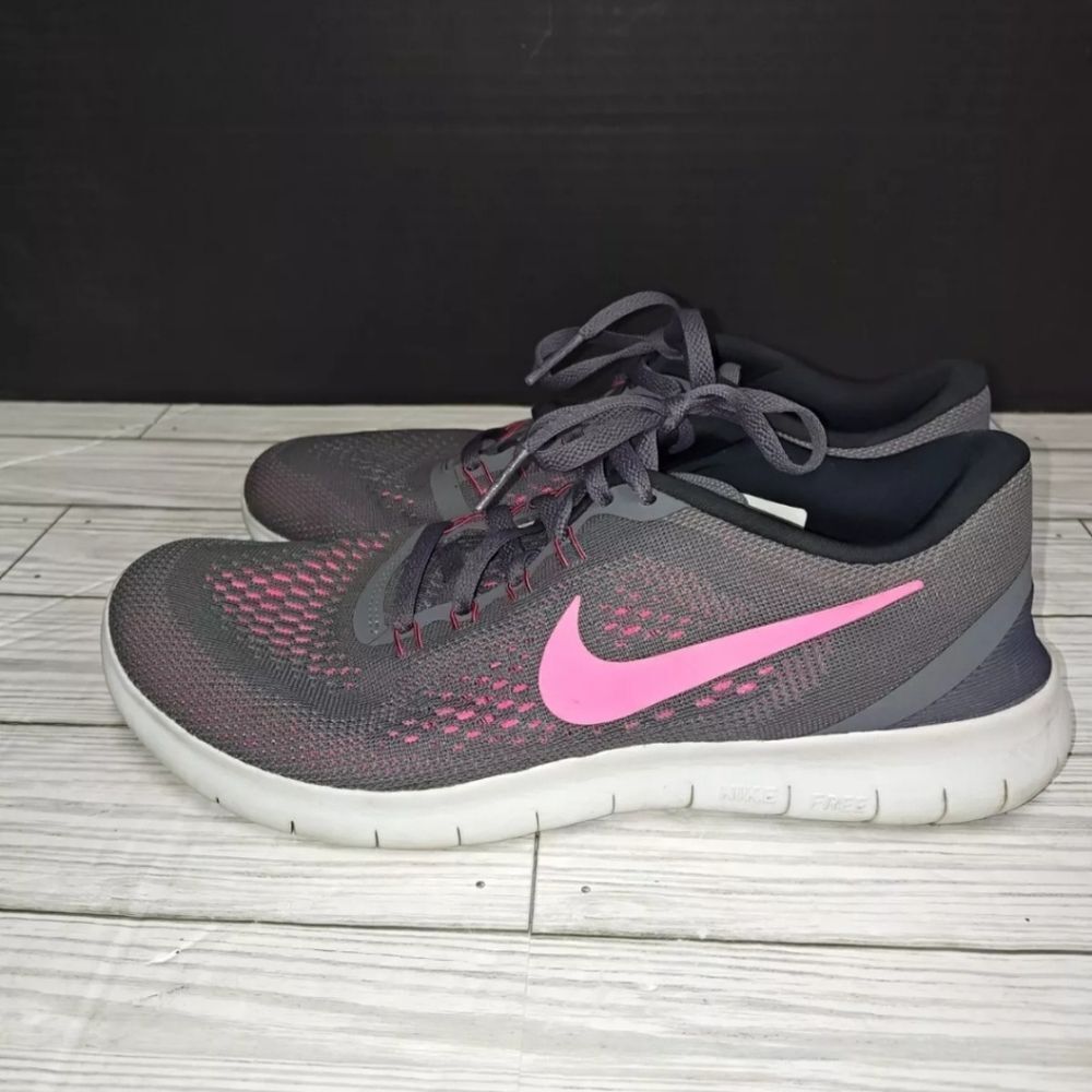 Nike Free RN Womens Size 8 Gray Athletic Running Shoes Sneakers 831509-006 - Picture 5 of 10